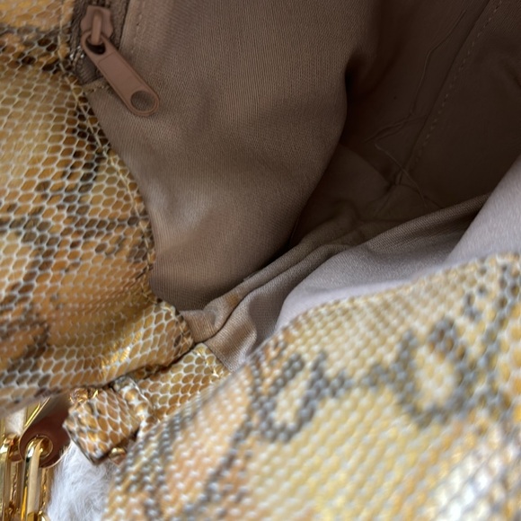 Cache Shoulder bag faux Python Leather Snake Print - Picture 6 of 8